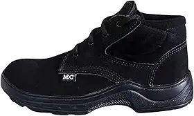 Coturno Botina Bota Couro Legitimo Trabalho EPI Segurança CA Bico PVC Masculino Feminino Unissex MXC BRASIL