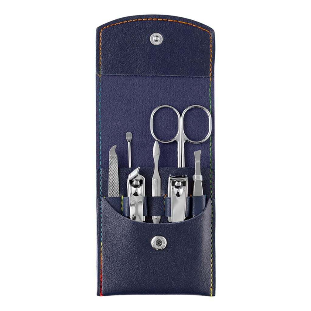 Juego de Tijeras para uñas Herramienta de Tijeras para uñas Cuchara de Oreja de Acero Inoxidable para el hogar Juego de Tijeras para Cortauñas Herramienta para Arte de uñas (Color : D, Size : One