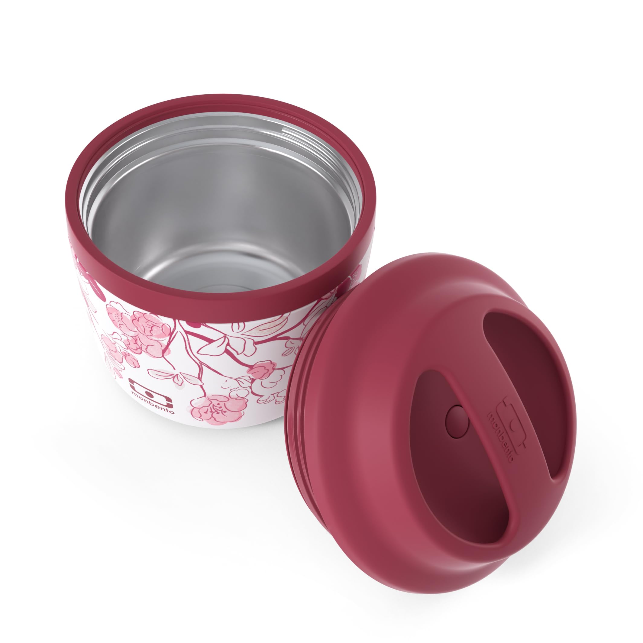 monbento - Izolowane pudełko na lunch Bento MB Element Magnolia - Izolowane pudełko na lunch utrzymujące ciepłe/zimne posiłki - idealne pudełko na posiłki do pracy/na zewnątrz - wolne od BPA i trwałe