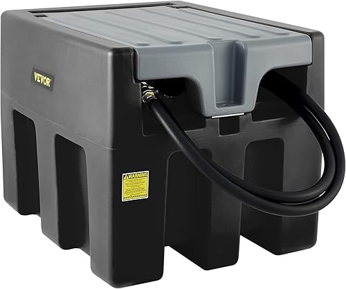 VEVOR Tanque diésel portátil capacidad de 116 galones tanque de combustible diésel con bomba de transferencia eléctrica de 12 V tanque de