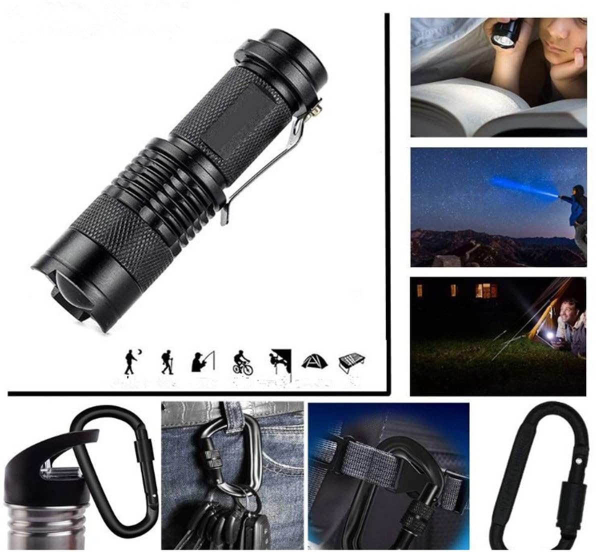 scosao Außen Notfall Survival Kit, 22 in 1 Erste Hilfe Set Notfall Ausrüstung mit Tasche für Outdoor-Abenteuer, Jagen, Wandern, Fischen, Geschenke für Männer Frauen