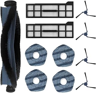 11PC Accessories Kit Compatible with Eufy X10 Pro Omni Robot Vacuum Cleaner Replacement Parts, 1 Set Main Brush, 2 HEPA Fi...