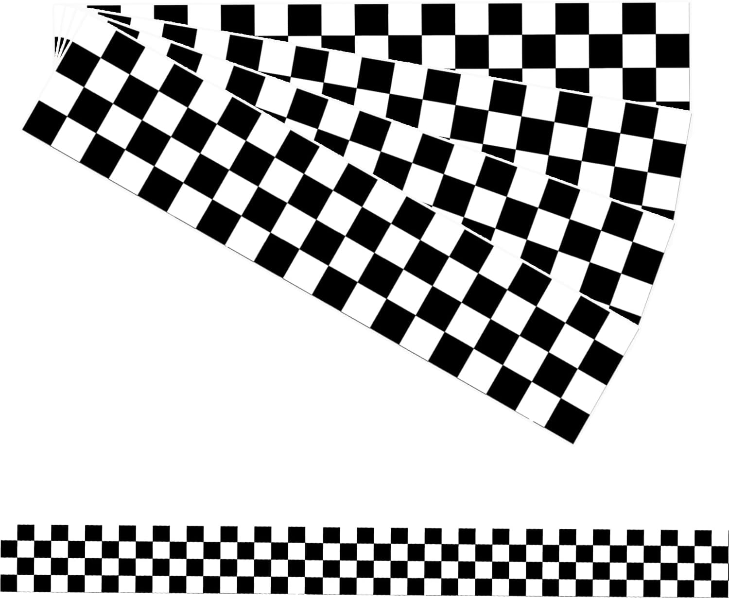 Checkered Flag Bulletin Board Borders, Fadeless Bulletin