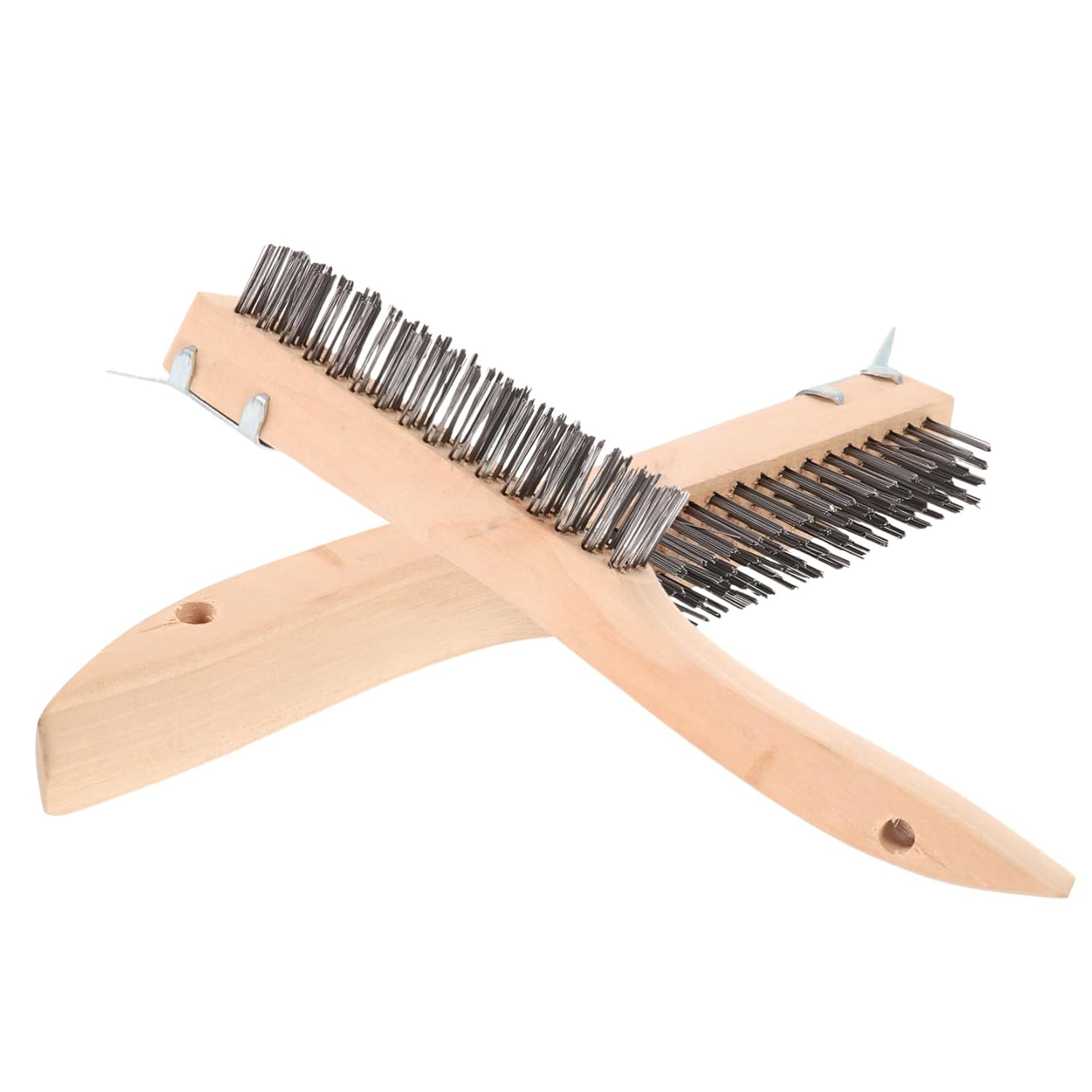 Zerodeko 8pcs Wire Brush Handle for Rust and Dirt Removal Cleaning Tool Scraper Brush for Automotive and Household Cleaning