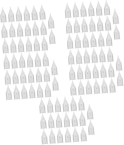 LALAFINA Plumas estilográficas flexibles de calabaza azul, 100 unidades, repuesto de pluma estilográfica, punta de repuesto, pluma estilográfica,