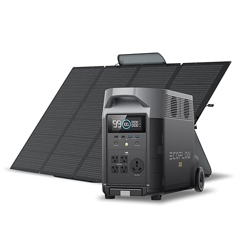 Miniatura 9 de EF ECOFLOW Generador solar de 3.6 KWh DELTA Pro con panel solar portátil de 2 x 400 W, 23% de alta eficiencia, 5 salidas de CA, 120 V/3600 W, para