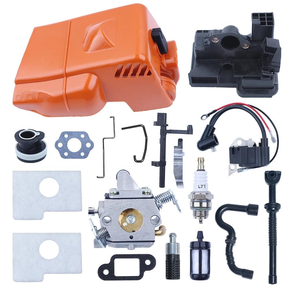 Kit de mise au point MS180 avec carburateur et bobine d'allumage pour tronçonneuse 017 018