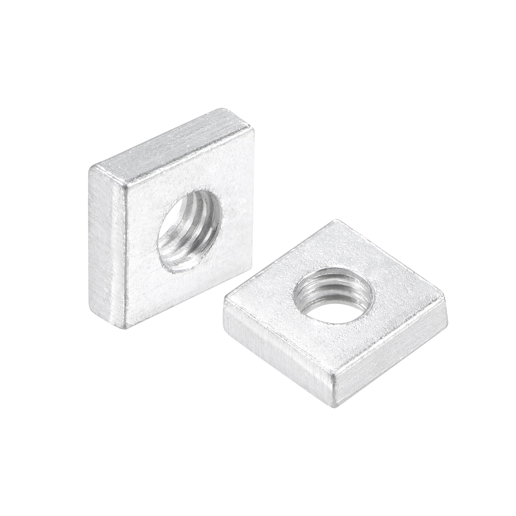QUARKZMAN Dadi Quadrati, M6x12mmx4mm Zincati Metrici a Filettatura Grossa Assortimento, 25 Pz