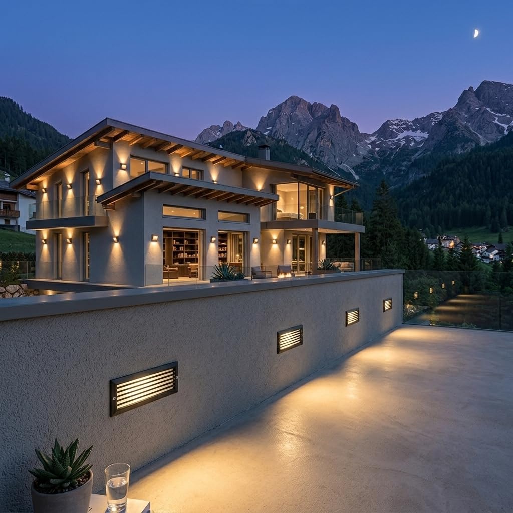 Sicignano Segnapasso da Incasso a Parete ESCAPE Nero 10W LED IP65 4000k (4)