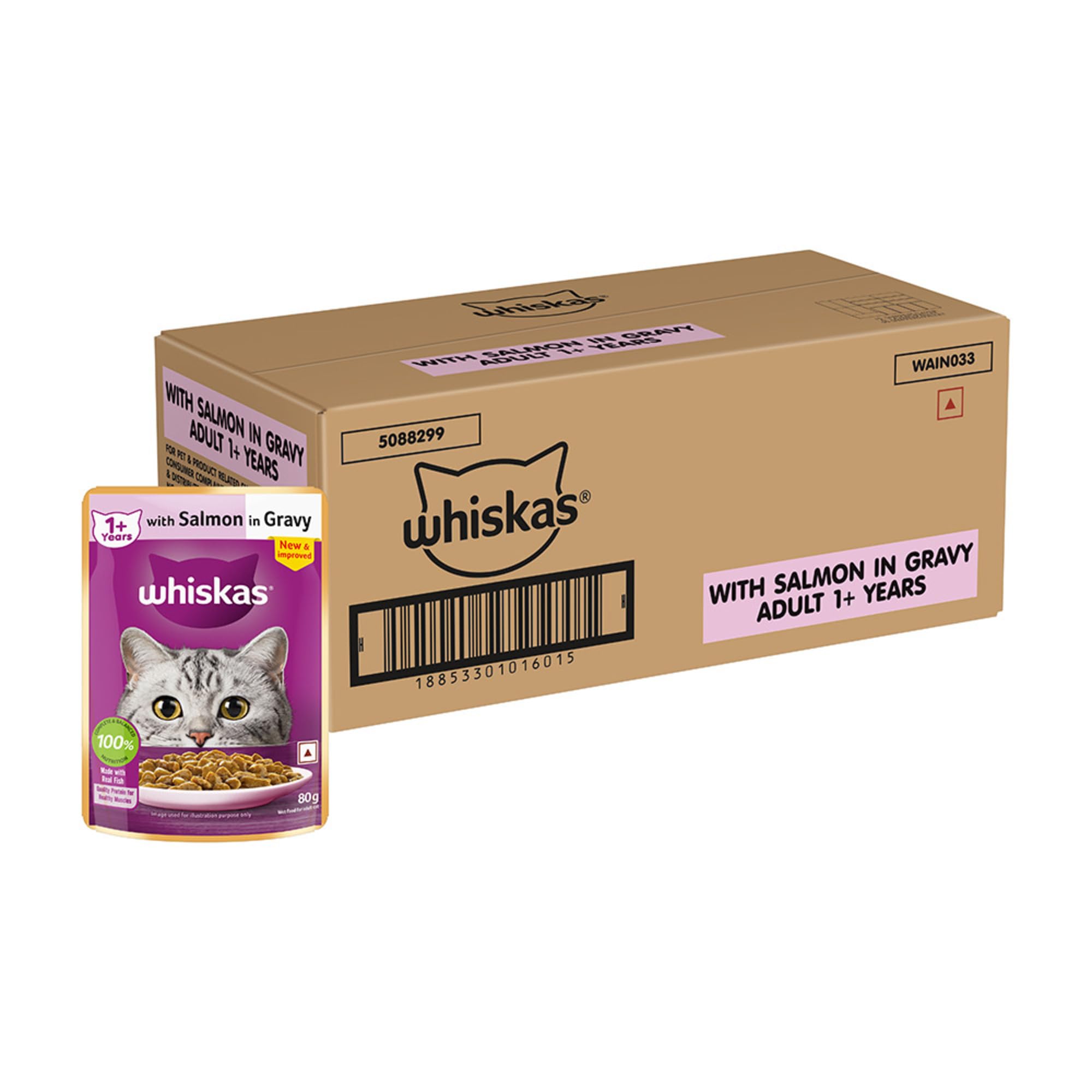 See full amazon price history chart for Whiskas Wet Food For Adult Cats (1+Years), Salmon In Gravy Flavour, 48 Pouches (48 X 85G), 1 Count Whiskas Wet Food For Adult Cats (1+Years), Salmon In Gravy Flavour, 48 Pouches (48 X 85G), 1 Count (B09JGJMD77) Amazon Price History, Amazon Price Tracker