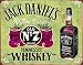 Desperate Enterprises Jack Daniels Whiskey - Hand Made Tin Sign, 16" W x 12.5" H