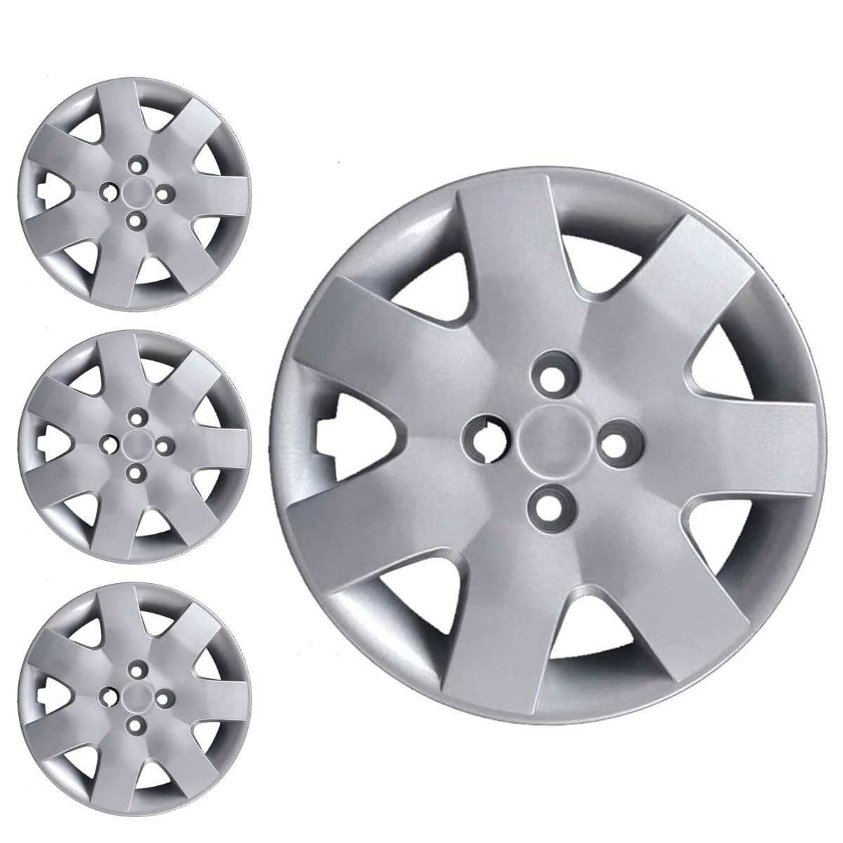 SERIE 4 BORCHIE - 4 COPRICERCHI COPPE RUOTA 15 PER NISSAN MICRA
