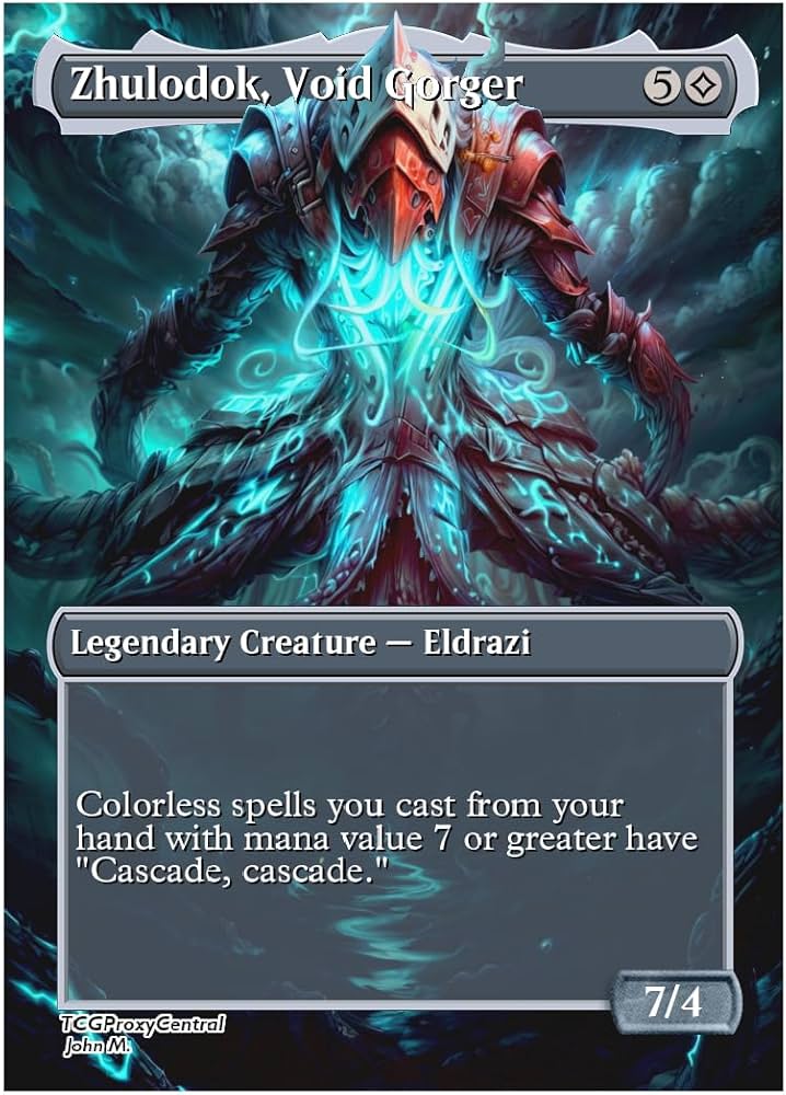 Amazon.com: 4x | Zhulodok, Void Gorger | Anime | Full Art | Foil