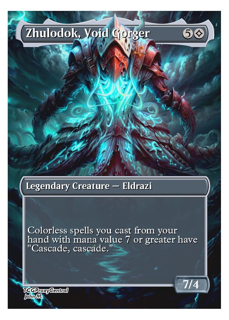 Amazon.com: 4x | Zhulodok, Void Gorger | Anime | Full Art | Foil