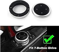 Vista 2 de Cubierta de botón de interruptor de perilla multimedia más grande compatible con BMW