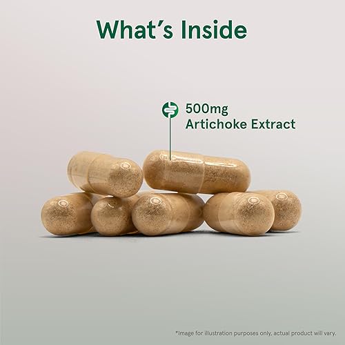 Miniatura 3 de Jarrow Formulas Alcachofa 500 mg - 180 cápsulas - Extracto estandarizado - Apoya la salud del hígado y la digestión - Blanco 180 porciones