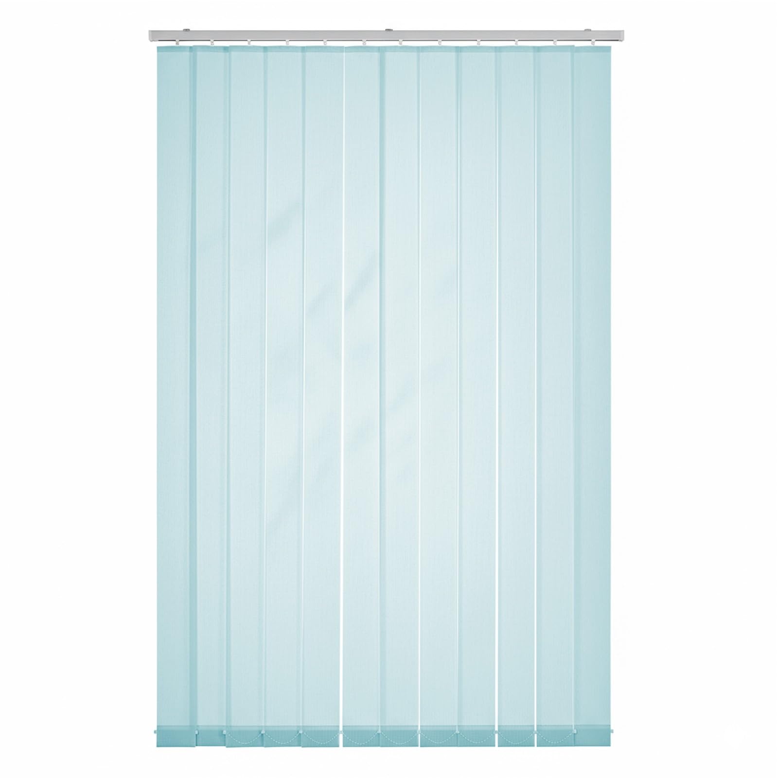 Tenda a Strisce Verticali con Bande in Tessuto da 97mm, Oscurante Verticale Veneziane, Tende Verticali Scorrevoli for Postazioni di Lavoro in Ufficio e for la Casa(Azzurro,W100xH180cm)