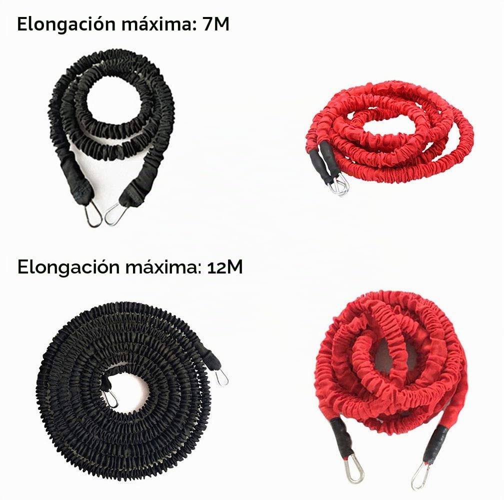 Cuerda de Entrenamiento de Resistencia, Fuerza explosiva, Rebote, Entrenamiento físico, Cuerda de Resistencia, Mejora la Velocidad, la Resistencia y la Fuerza