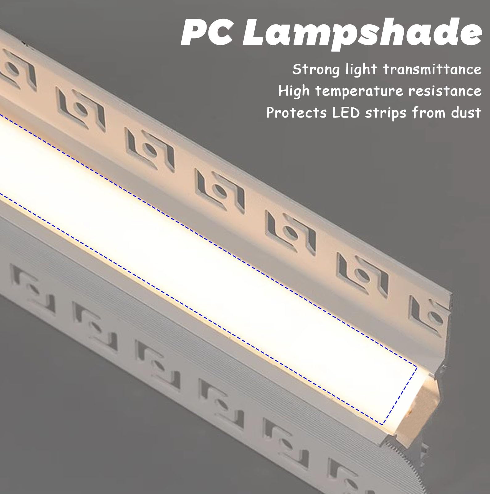 Luma Cove LED Channel Kit - 16.4 Ft Modular, Renter-Friendly Indirect Lighting For Walls