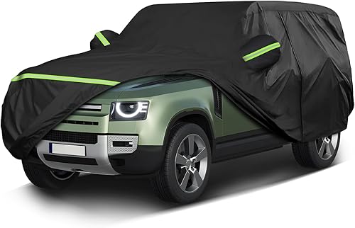 QUNSUNUS - Funda de automóvil de 6 capas para Land Rover Defender 2020-2025, funda impermeable para todo tipo de clima, 210D, resistente al viento,