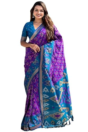 Women's Kanjivaram Patola Soft Pure Silk Sarees