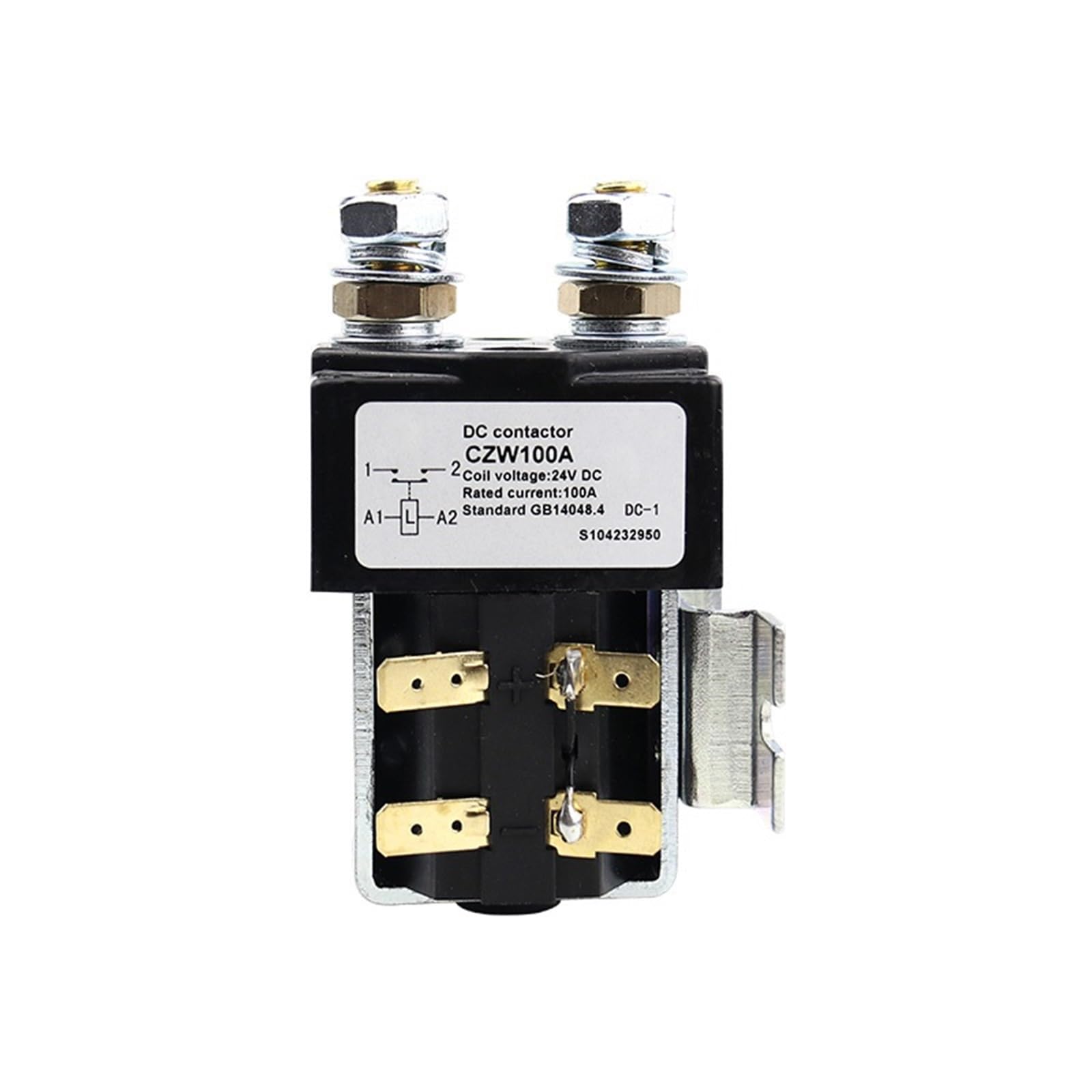 Contactor de CC de 12 V y 100 A interruptor eléctrico resistente para control de batería 7