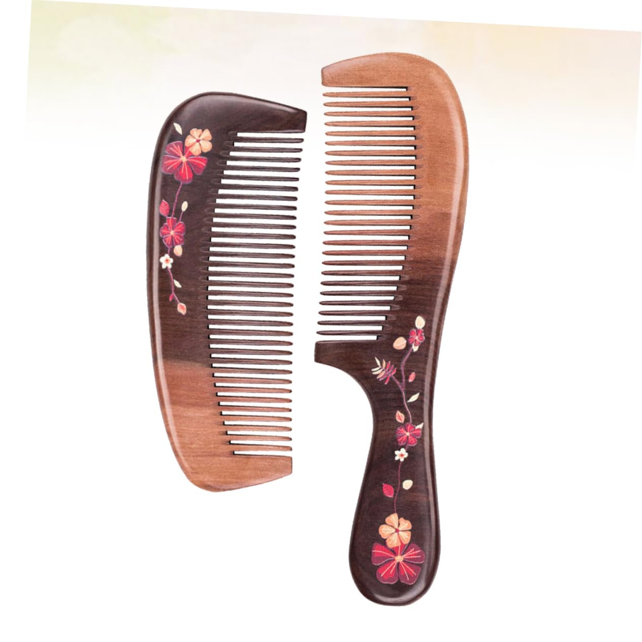 Beavorty 6pièces Peigne Sculpté Anti- Pour Cheveux De Peigne De Massage Et Usage Salon Ou Extérieur