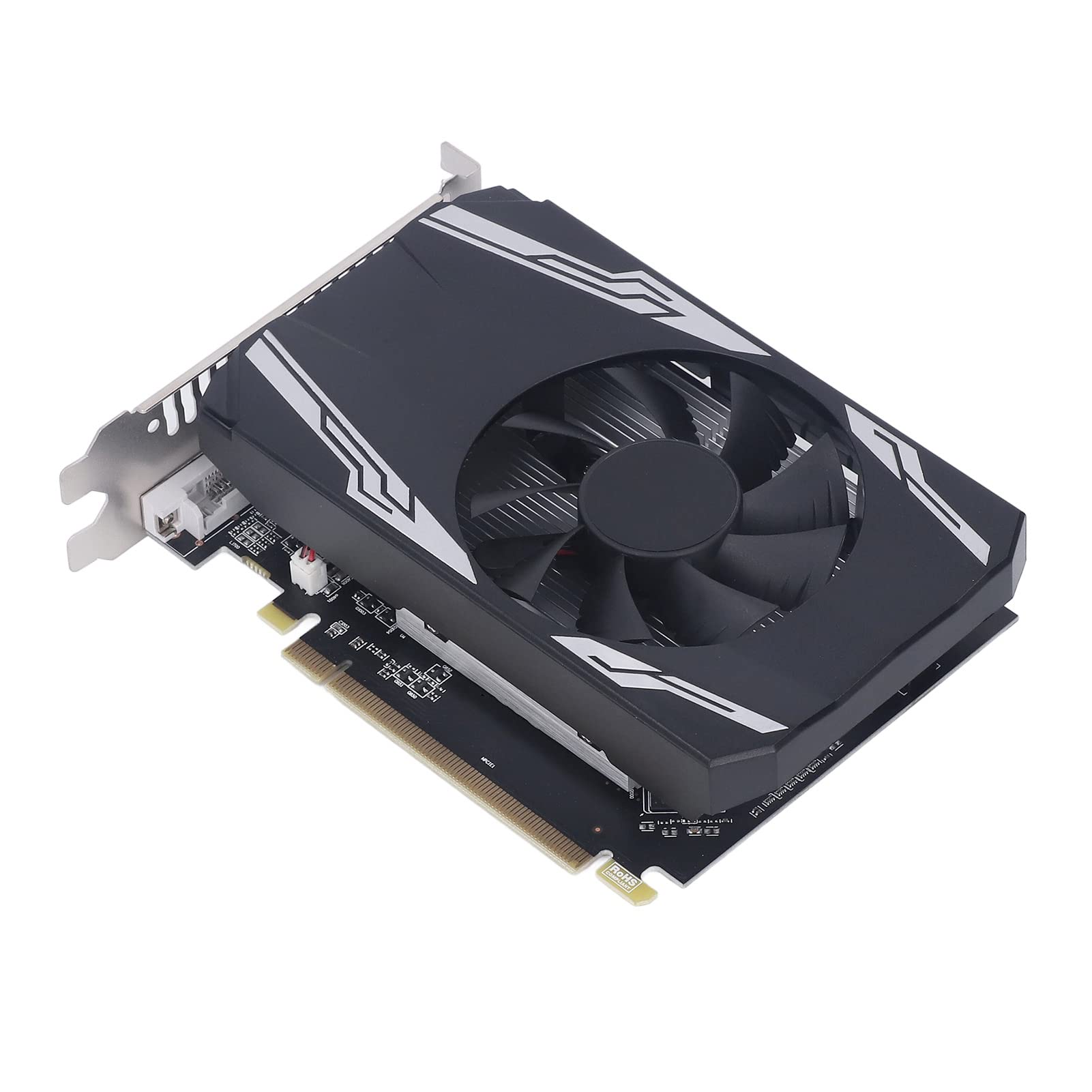 POENVFPO Gaming R7240 4 GB di Scheda Grafica DDR3 con Plug e Lettura di Ventole di Raffreddamento per gli Appassionati di Giochi per PC (R7240 4GB DDR3 128BIT)