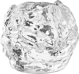 Candlesticks Candle Holder Snowball Shape Crystal Candelabra Furniture Decoration Housewarming Gift Large (White Large)