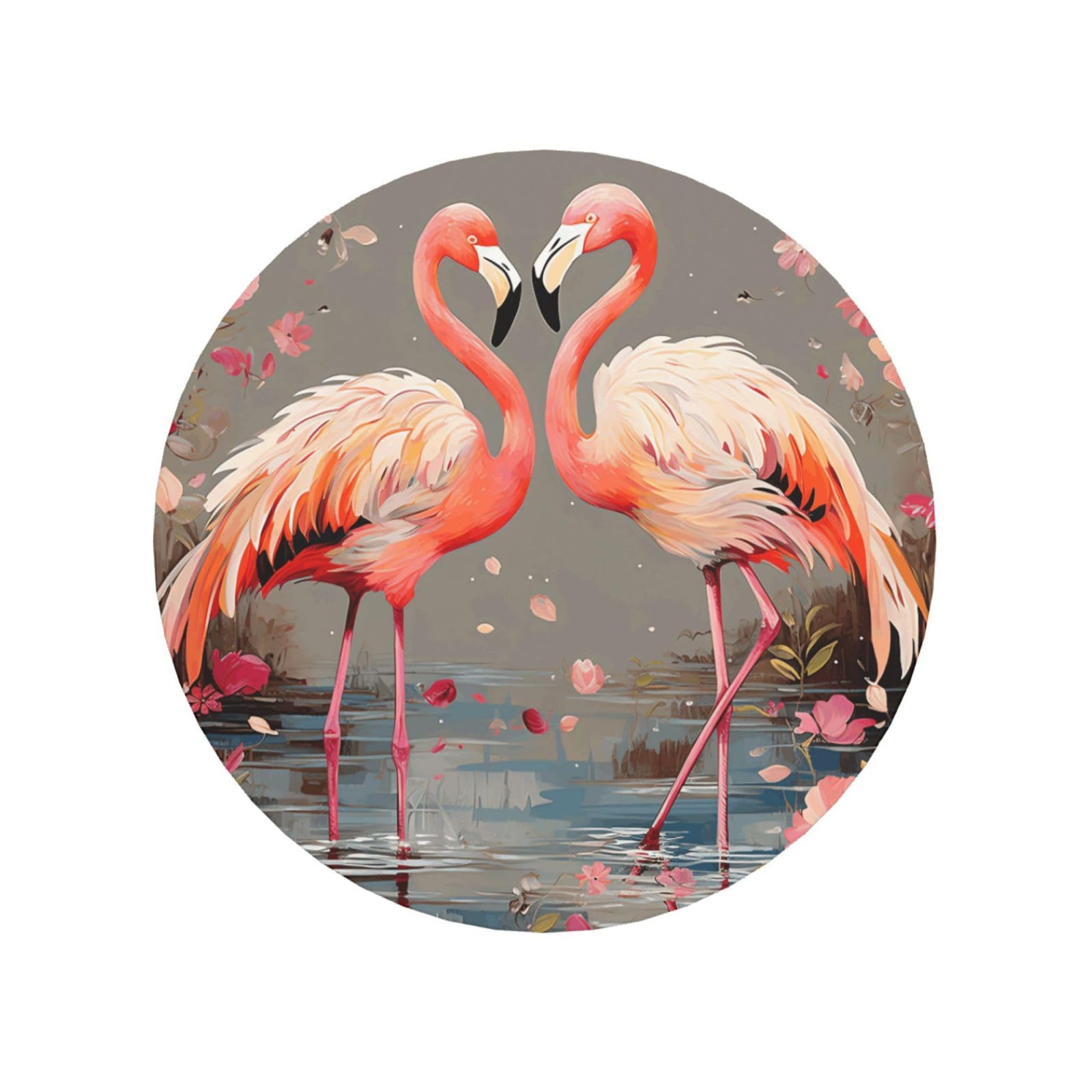 Flamingos and Flowers Fridge Magnets Cute Strong Refrigerator Magnets Fun Magnet for Locker Office Whiteboard Decor, Door Magnets Decorative Magnetic Stickers for Home Decor