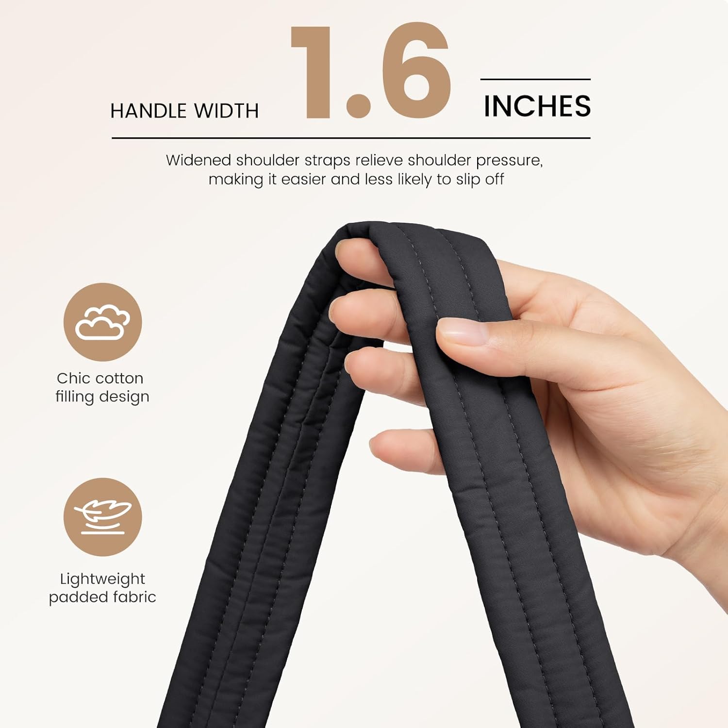 LOVEVOOK Laptop Tote Bag for Women,Canvas Work Tote Bag for Women with Clutch Purse,15.6 Inch Computer Briefcase Bag,Professional Teacher Business Office,Lightweight Shoulder Travel - Image 6