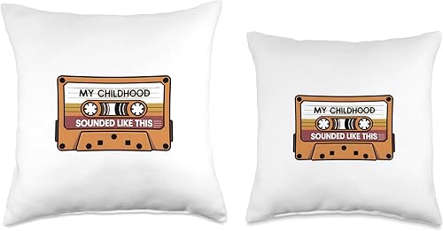 Miniatura 3 de My Childhood Sounded Like This Retro Cassette Throw Pillow