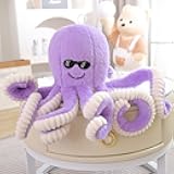 16 Inch/40cm Octopus Plush Toys, Soft Octopus Stuffed Animals Gift Sea Stuffed Toys for Kids and Lovers Home Decor (purple)