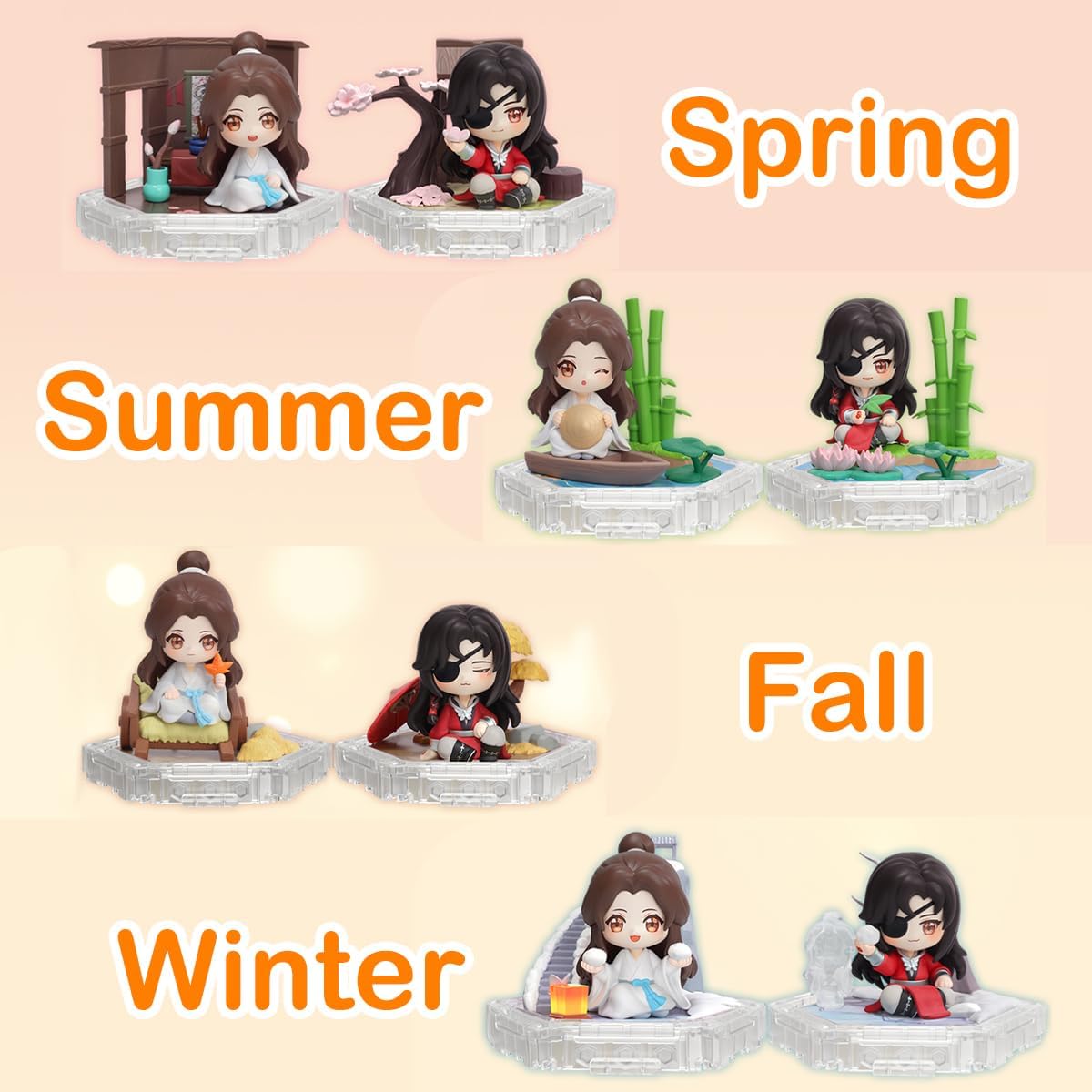 Heaven Official Blessing Blind Box Hua Cheng Xie Lian Chibi Figure Anime Gift (Single (randomized))