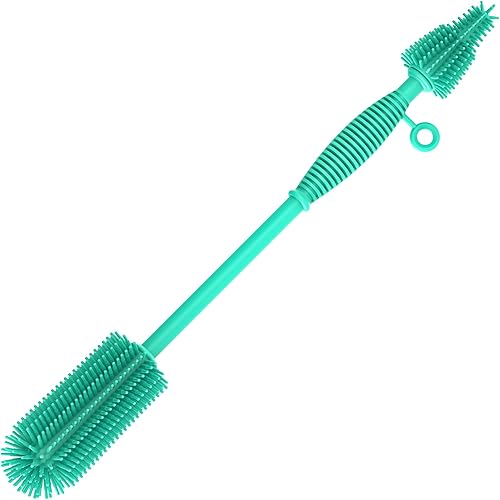 Miniatura 7 de Cepillo de limpieza de doble cara, cepillo suave para cocina, cepillo de limpieza de botellas de silicona reutilizable, limpiador de cepillo de