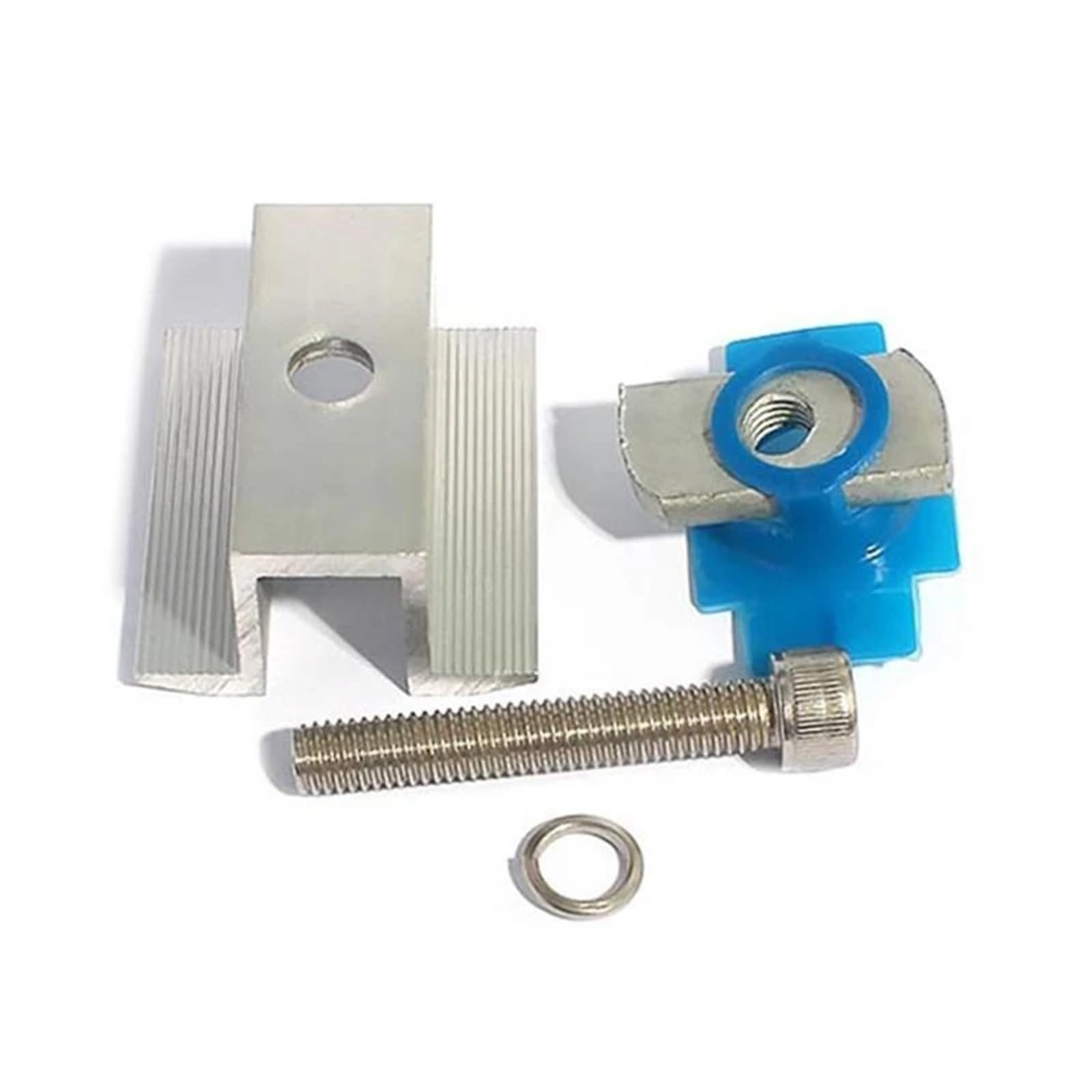 Staffe di montaggio per pannello solare, 10 pezzi, staffe di montaggio per pannelli solari, morsetti terminali per binario da 30-45 mm, morsetto di messa a terra regolabile in alluminio (40 mm)