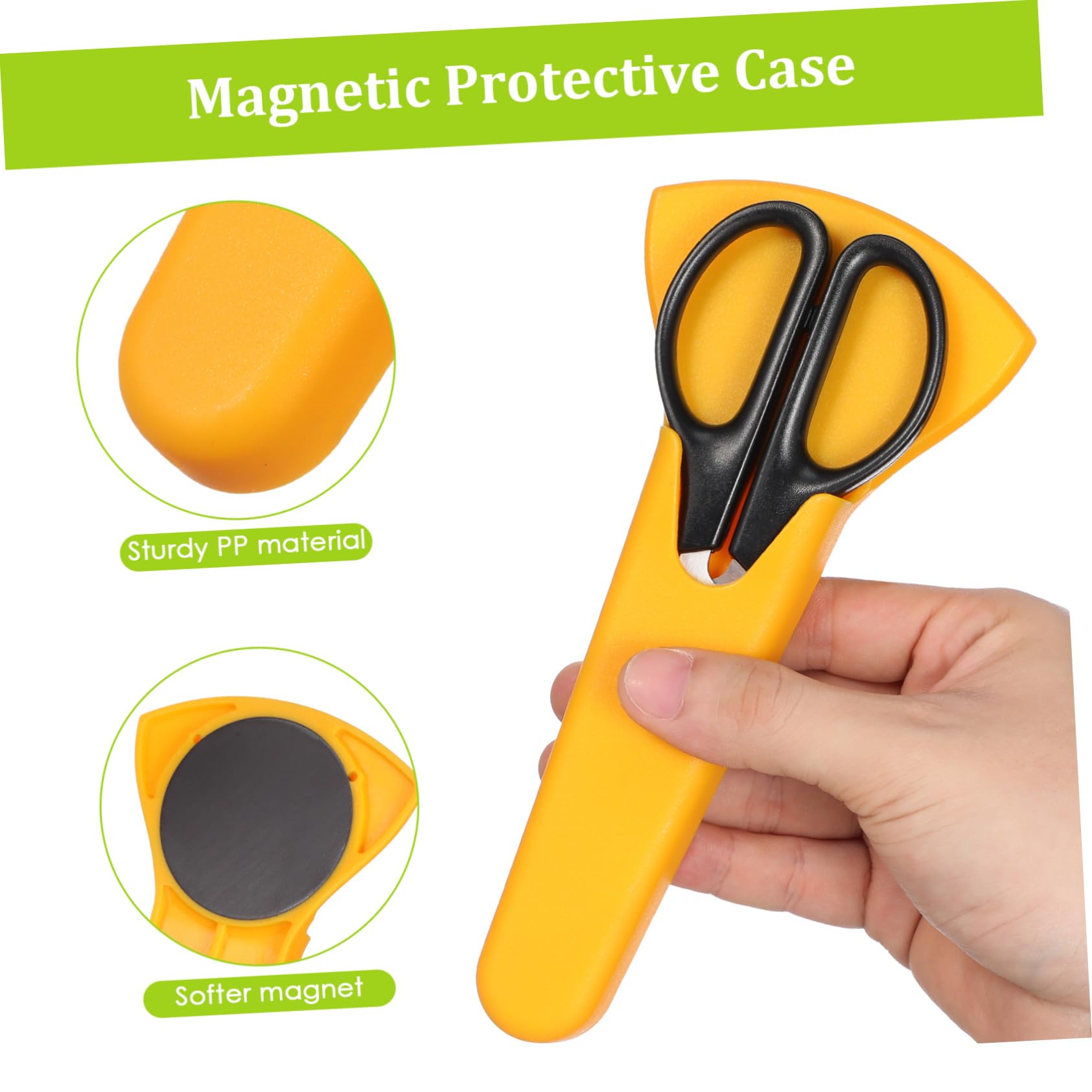 Hemobllo 6 Pezzi Cover Magnetiche per Forbici da Cucina e Strumenti di Bellezza, Protezione Magnetica in Pp Magnete Morbido, per Frigorifero e Oggetti Metallici