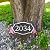 Personalized Address Sign LAWN MOUNTED - Custom House Number Sign Plaque,Address Plaque,House Numbers for Outside Lawn,Yard,Ground,Drive Way,Garden,Free Standing with Stakes Metal(Silver)