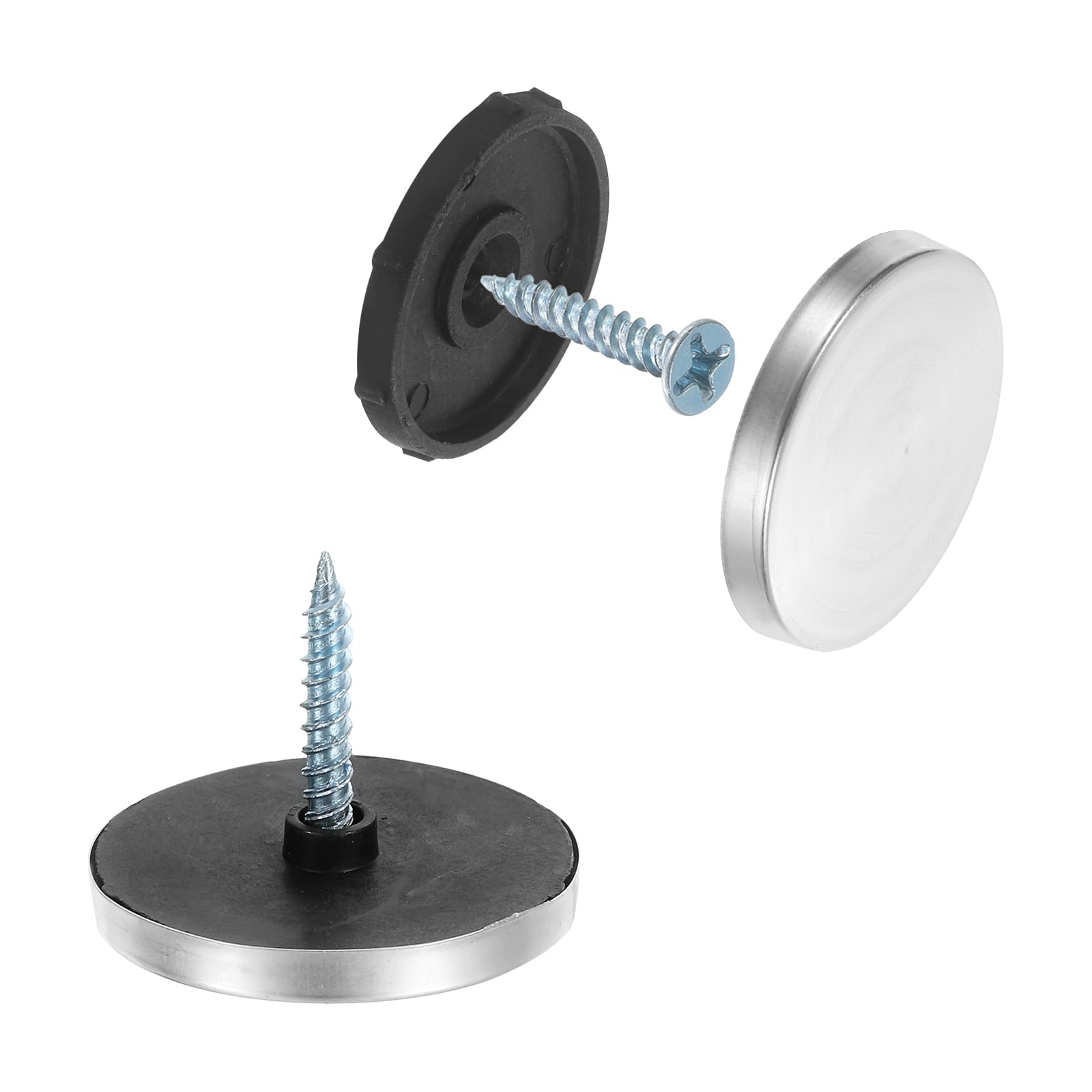 Cache-vis pour miroir de salle de bain uxcell en inox 30 mm pour rénover la décoration de votre maison