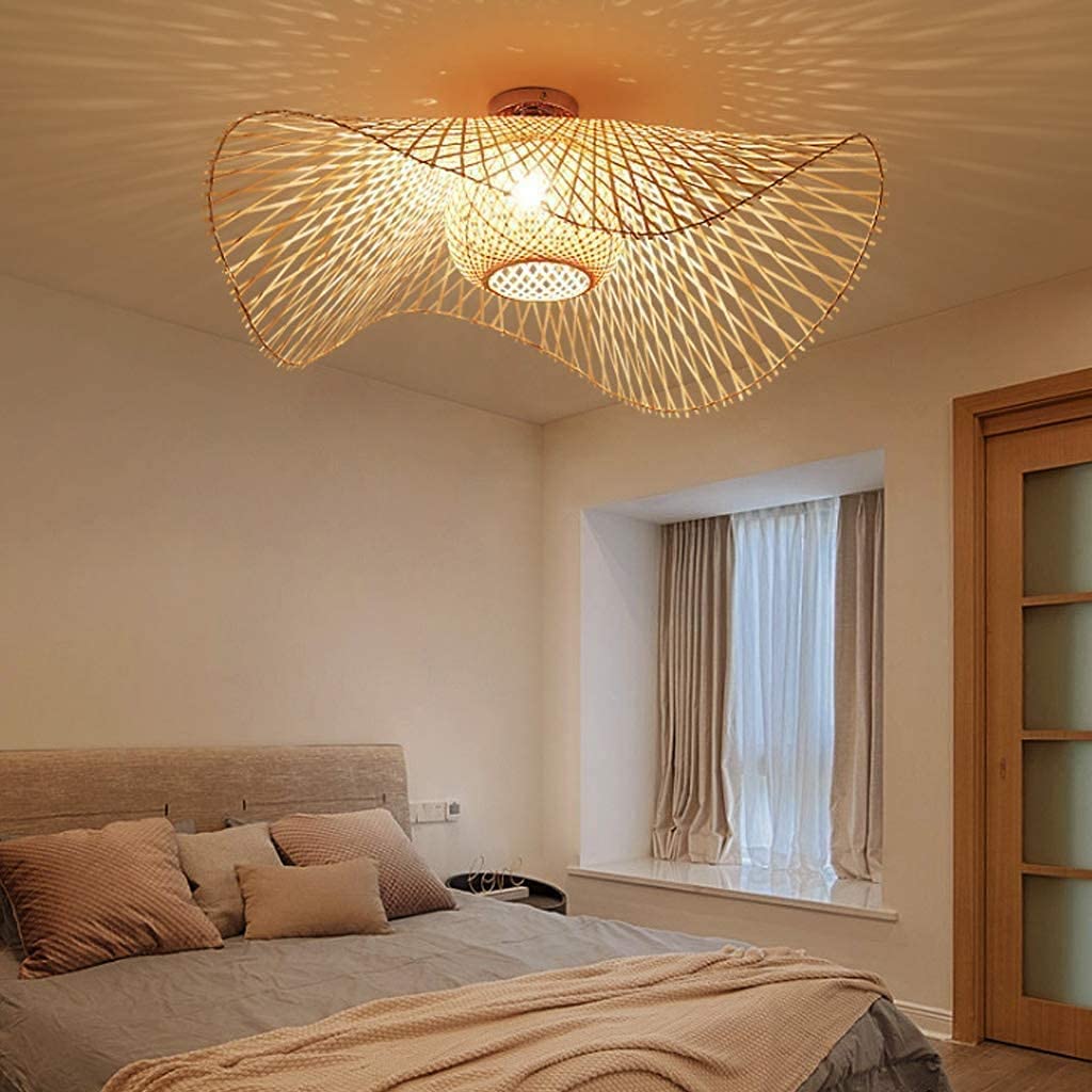 TOKTOP Hanglamp vintage creativiteit, gele travertijn lampenkap
