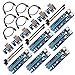 6-Pack PCIe Riser Cable VER 006 or Ver006C PCI-E 16x to 1x Powered Riser Adapter Card USB 3.0 Extension Cable 6pin MOLEX to SATA Power Cable - GPU Riser Adapter - Ethereum Mining ETH Miner Cable rig