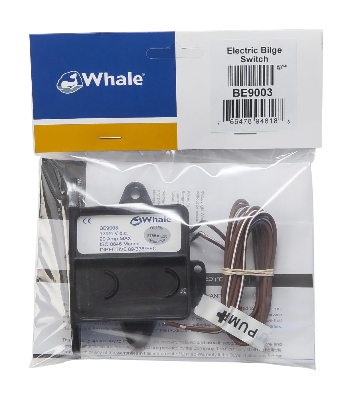 Whale elektron. Automatikschalter 12/24V