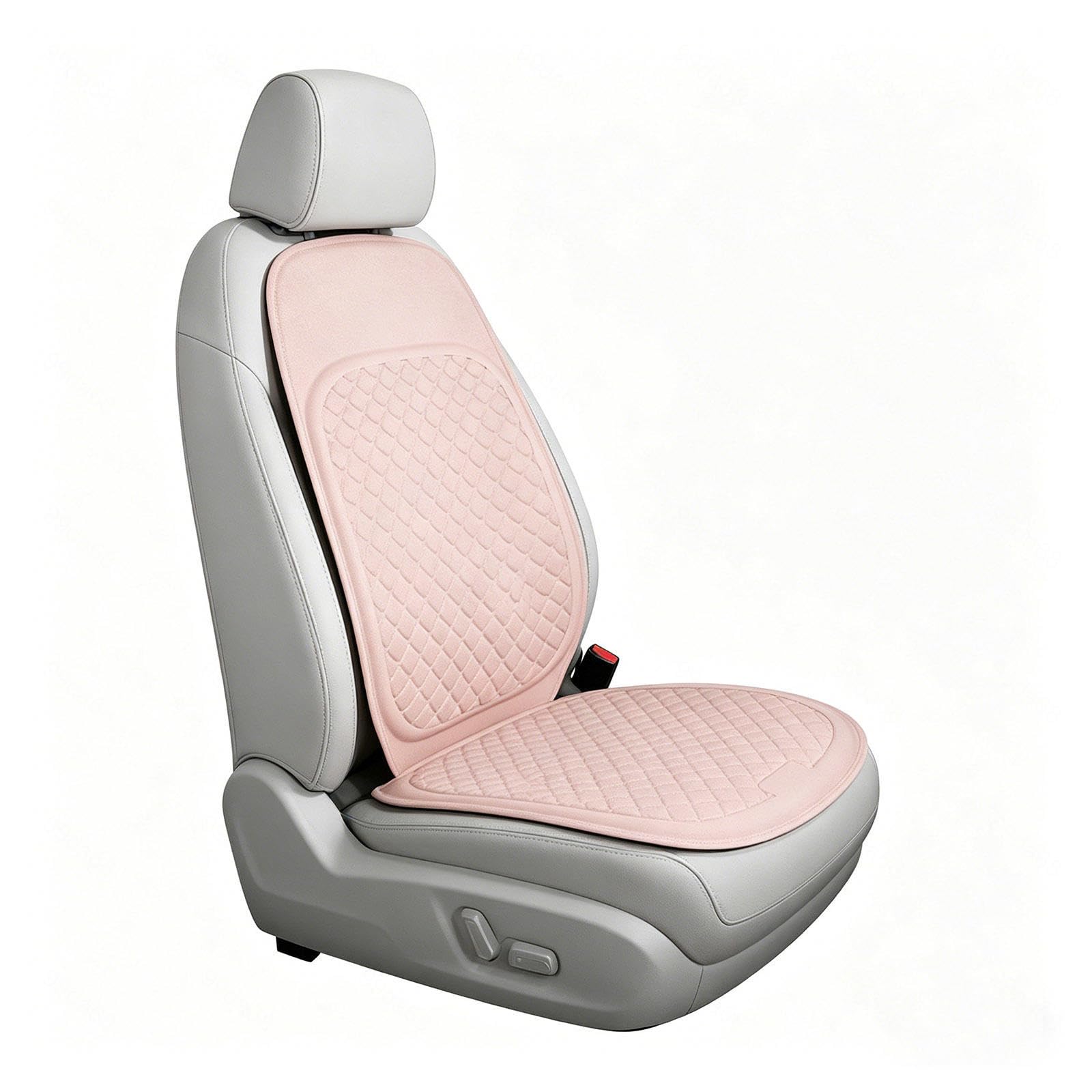 Cojín de Gel Tejido de Refrigeración 3D Cojín Antiescaras Silla de Ruedas Fina, Transpirable y Cómoda para Automóviles, Sillas de Oficina, etc.,Pink-RhombusStyle-Seatcushion+Backcushion