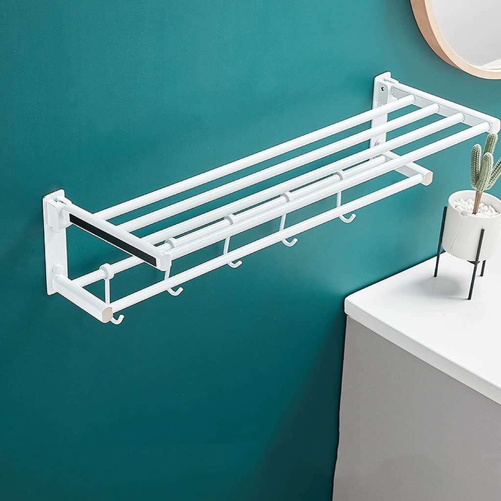 Porte-serviettes de bain laqué blanc, la douceur d'un intérieur minimaliste