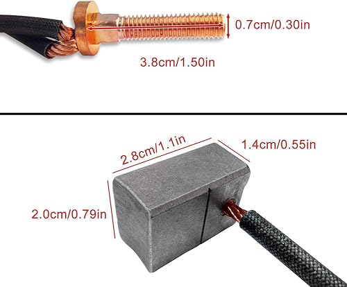 Miniatura 4 de Yamaha G29 Kit de cepillo de motor para carrito de golf Yamaha Kits de repuesto Yamaha JU2-H1801-00 (2 piezas)