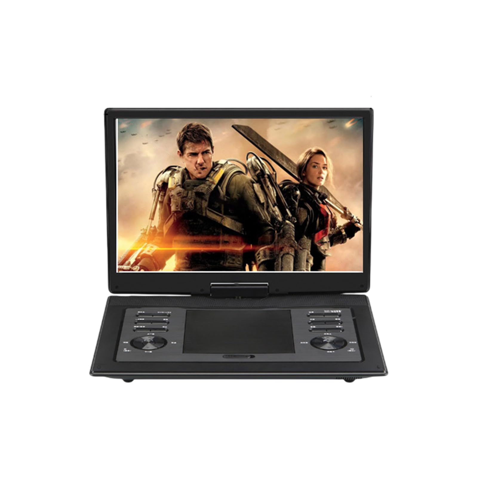 Reproductor de DVD para TV con instalación de aplicación y Conectores para Auriculares. Admite Unidad Flash USB y reproducción Discos. Reproductor DVD ABS para TV, 15.4 Pulgadas