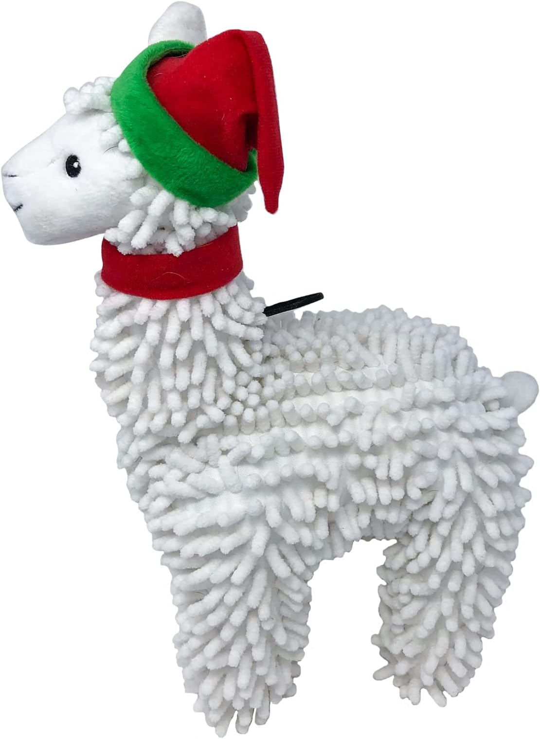 Snuggle Puppy Tender-Tuffs Easy Grab - Cute Plush Dog Toys - Stuffed Christmas Llama with Tough Puncture Resistant Squeaker