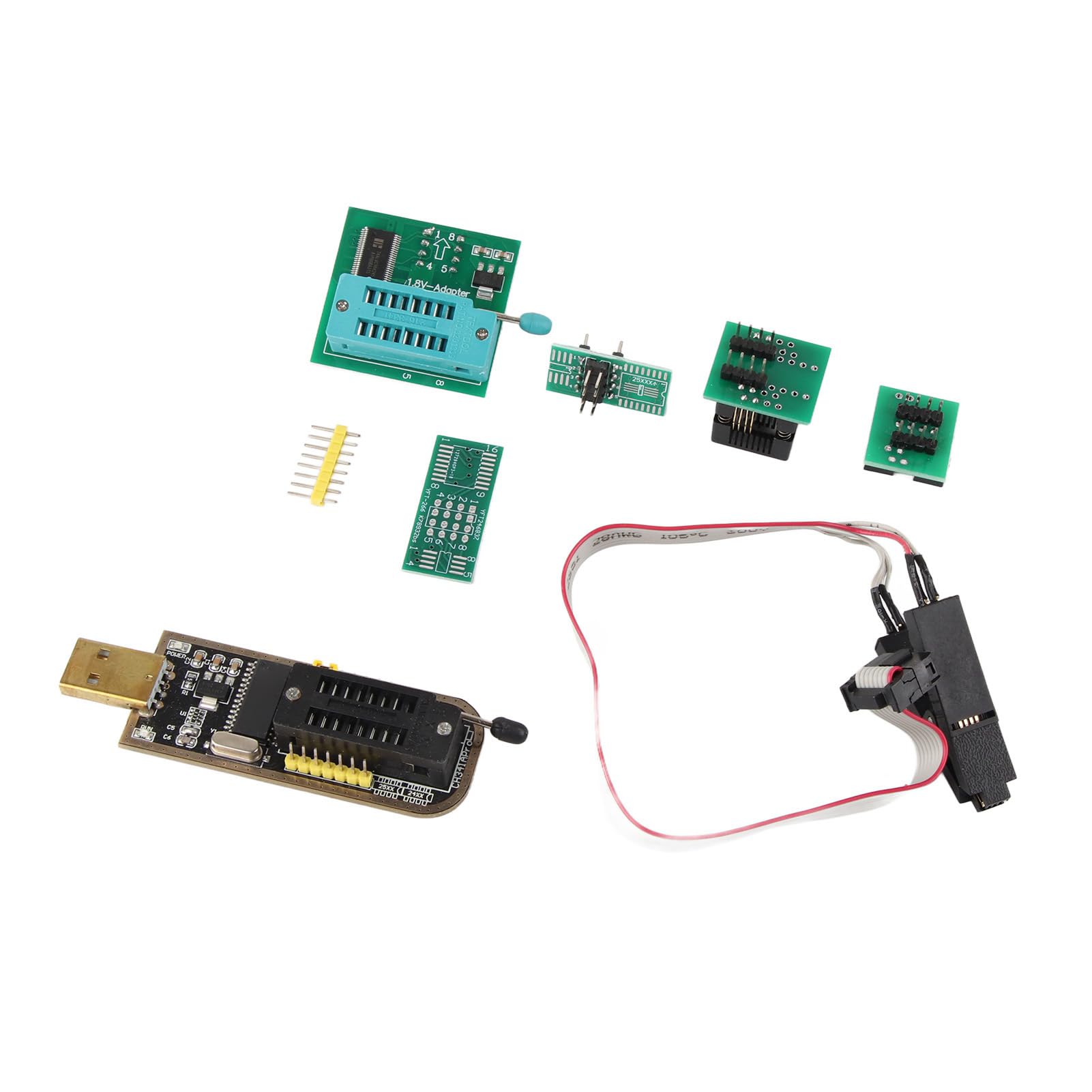 SOP8 Klip Testowy CH341A Programator USB Flash 1.8 V Adapter SOP8 do DIP8 Moduł Konwertera Gniazda Adaptera