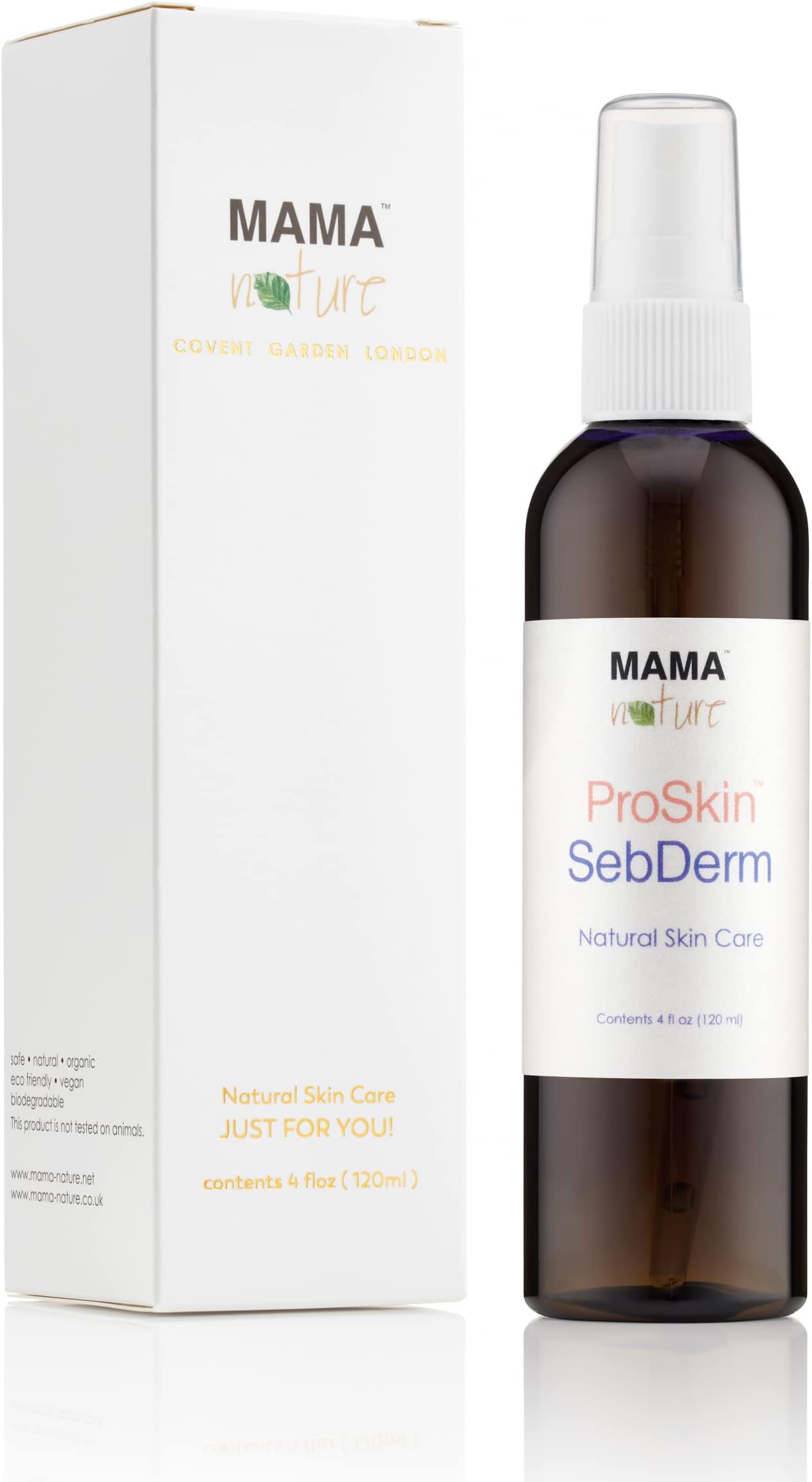 Seborrheic Dermatitis Treatment Relief Cream - Mama Nature ProSkin SebDerm - Natural Skin Healing Ointment - Anti-inflammatory for Itchy Scalp and Face Skin - Can reverse hair loss – 4.2 fl oz/120 ml