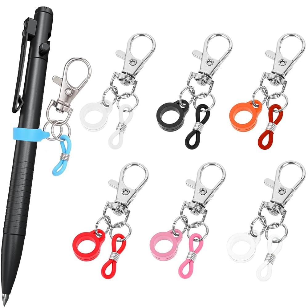 Amazon.co.jp: ペンストラップ 7個セット 首掛け ボールペンホルダー